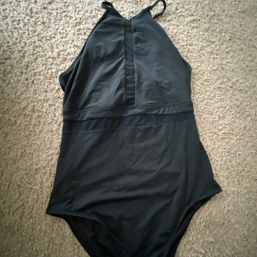 Black one piece swimsuit